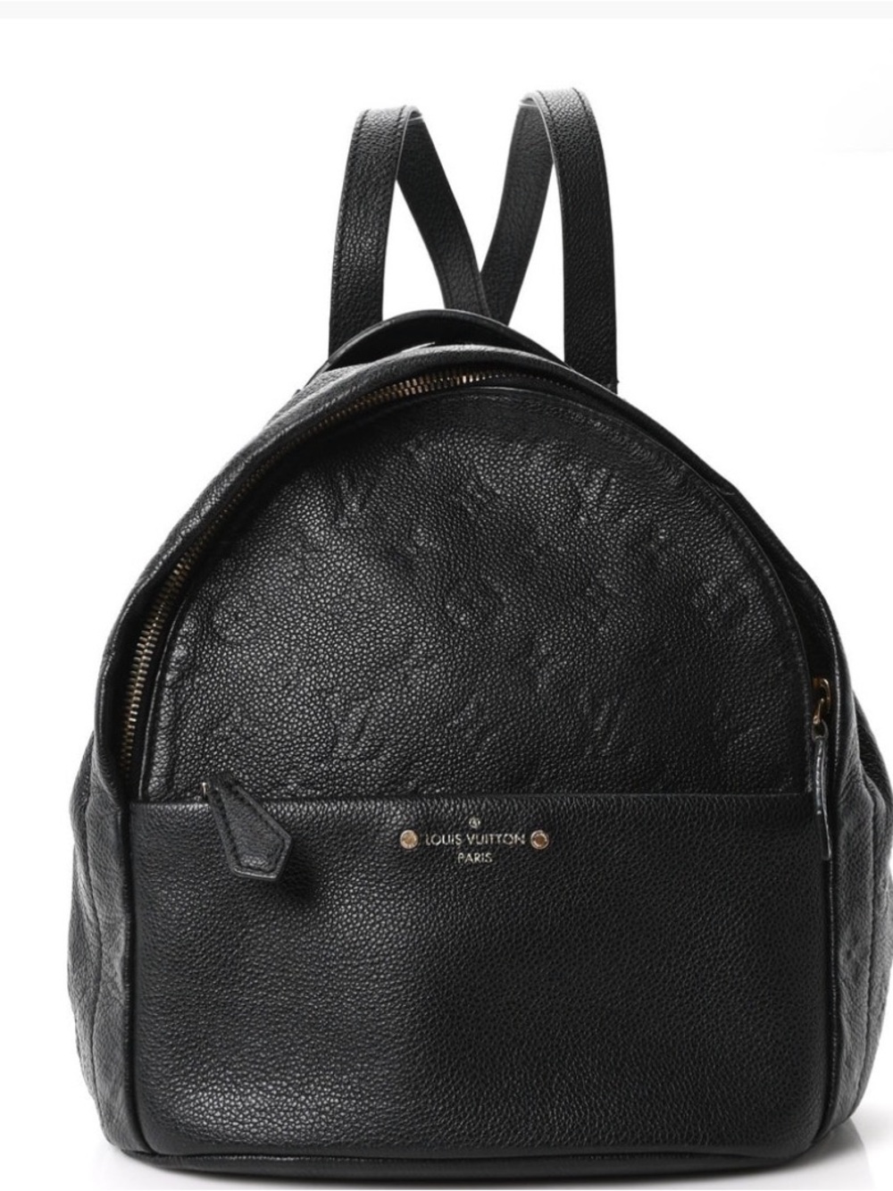 Louis Vuitton Black Embossed Leather Mini Backpack